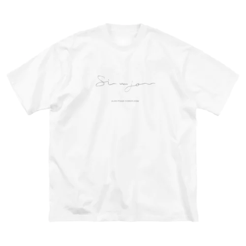 Si un jour (グレイ) ビッグシルエットTシャツ