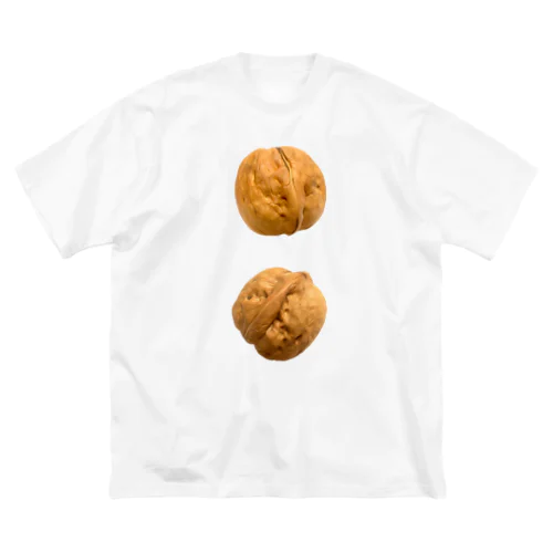【硬さの象徴】剥いてない胡桃の実 ビッグシルエットTシャツ