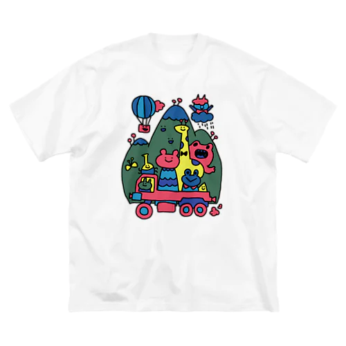 イカツイクルマ元気な色 ビッグシルエットTシャツ