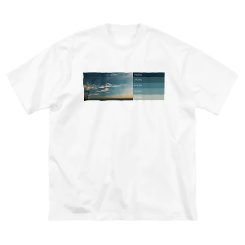 夕焼けカラーパレット1 ビッグシルエットTシャツ