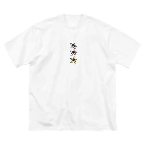 花 ビッグシルエットTシャツ