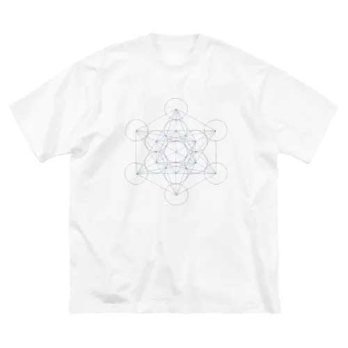 シンプル　「Metatron’s Cube」 ビッグシルエットTシャツ