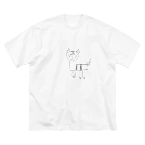 のほほん猫 ビッグシルエットTシャツ