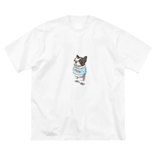 浮いてる犬 ビッグシルエットTシャツ