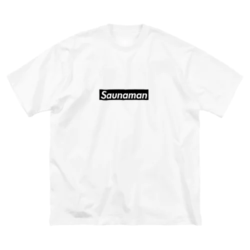 Saunaman・黒 ビッグシルエットTシャツ