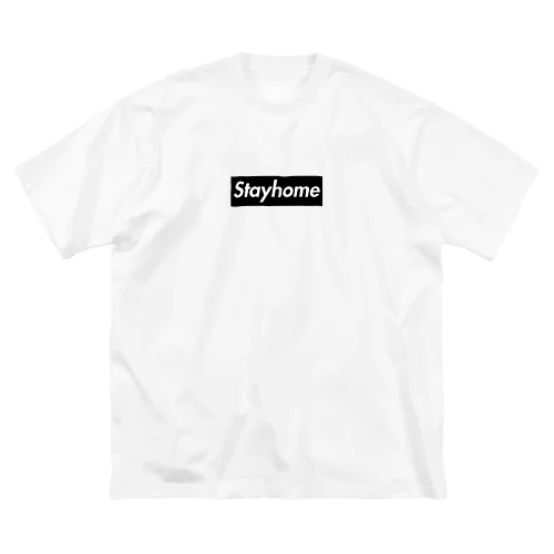 Stayhome・黒 Big T-Shirt