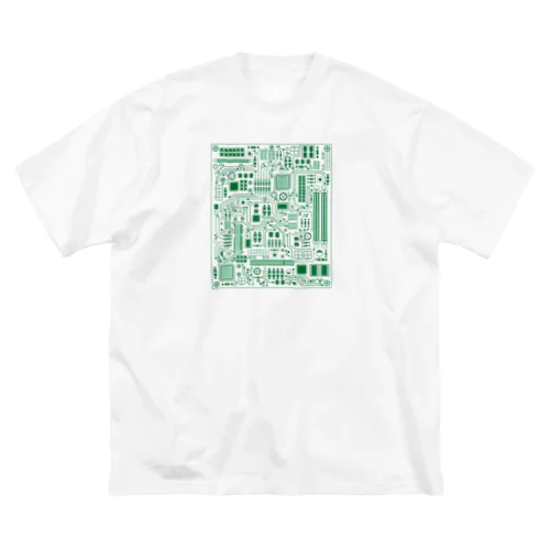 基板柄 ビッグシルエットTシャツ