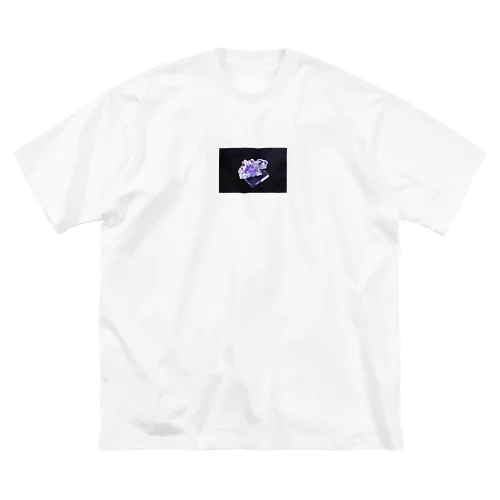 ロックなアイテム　フローライト(紫) ビッグシルエットTシャツ