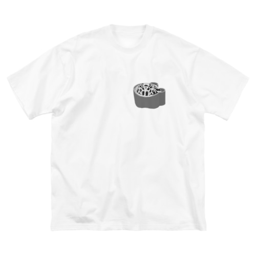 顔をだすツノガエル  Big T-Shirt