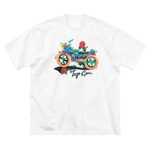 Top Gear(white) ビッグシルエットTシャツ