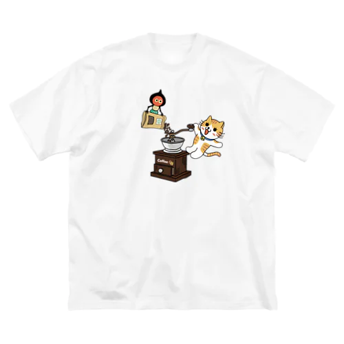 珈琲にゃんこ Big T-Shirt