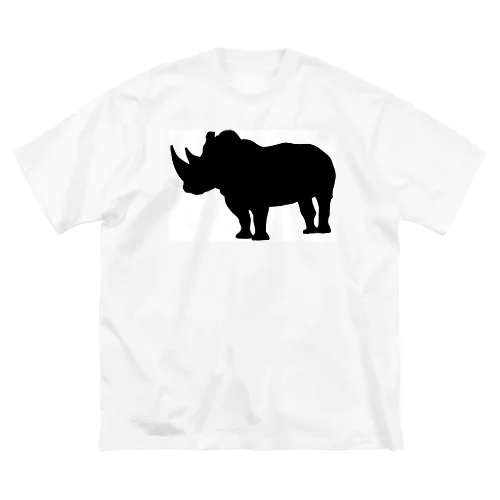 サイのシルエットのTシャツ Big T-Shirt