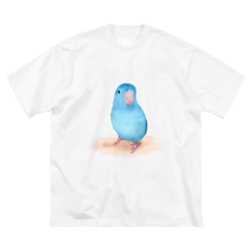 ブルーマメルリハ【まめるりはことり】 Big T-Shirt