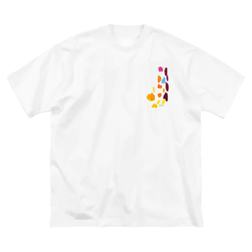 絵の具ぺたぺたさん Big T-Shirt