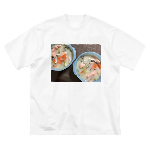 鮭のクリームシチュー ビッグシルエットTシャツ