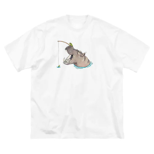 カバと釣りカエル ビッグシルエットTシャツ