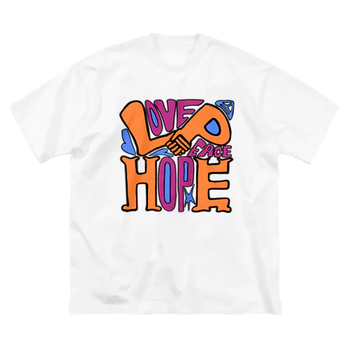 (Love+Peace)×Hope ビッグシルエットTシャツ