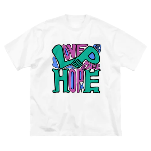 (Love×Peace)+Hope ビッグシルエットTシャツ