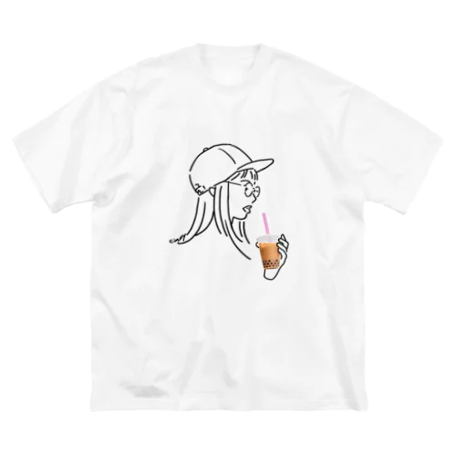 タピオカガール ビッグシルエットTシャツ