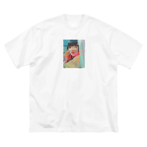 喫煙女子ビッグTシャツ(細畑理奈ver) Big T-Shirt