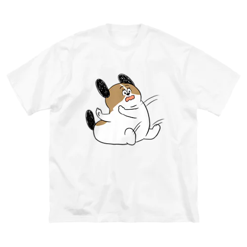 もじゃまるしりもち ビッグシルエットTシャツ