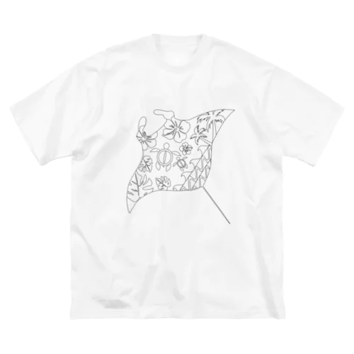 マンタとハワイ ビッグシルエットTシャツ