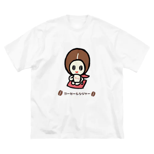 コーヒーレンジャーピンク ビッグシルエットTシャツ