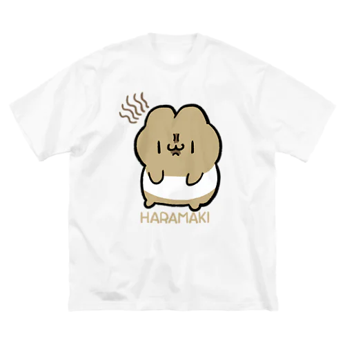 腹巻きうさぎ ビッグシルエットTシャツ