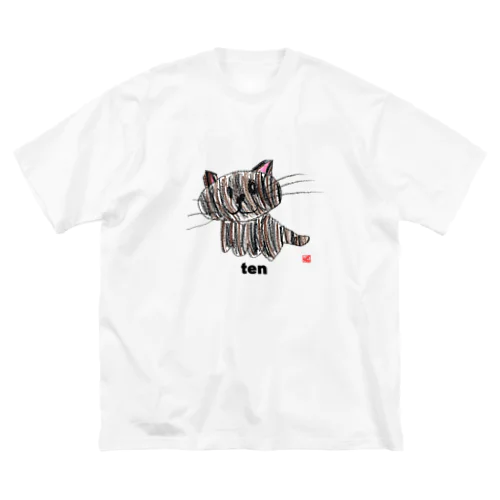 テン猫クレヨンイラストS Big T-Shirt