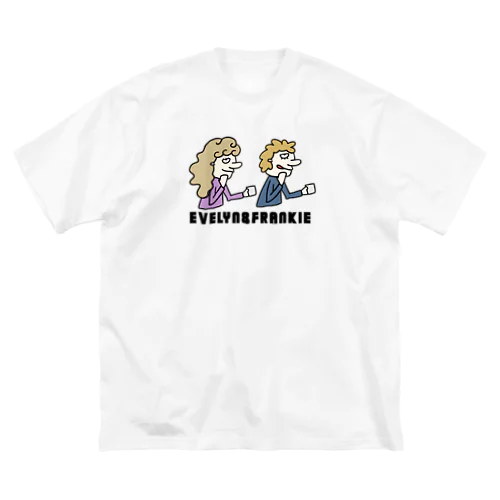 エヴリンとフランキー(文字入り) ビッグシルエットTシャツ