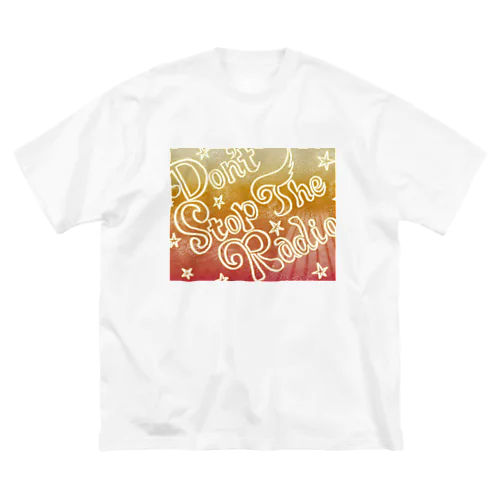 Don't Stop The Radio オレンジ ビッグシルエットTシャツ