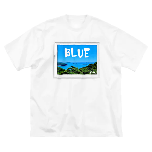 海　BLUE ビッグシルエットTシャツ