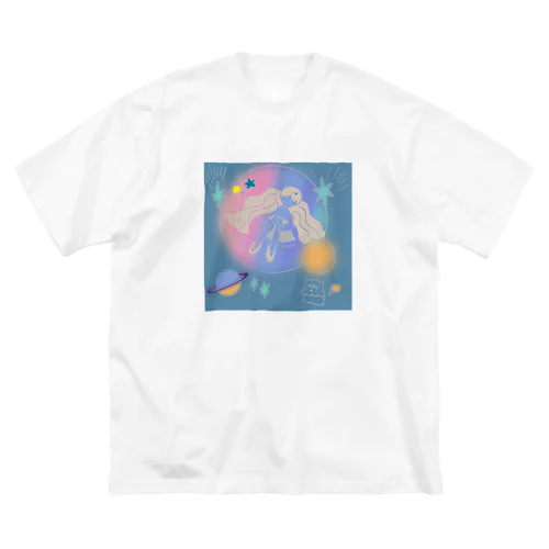 ぷかぷか少女 ビッグシルエットTシャツ