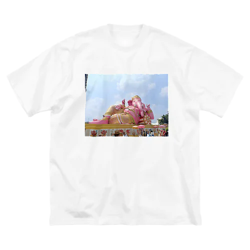 ピンクガネーシャ ビッグシルエットTシャツ