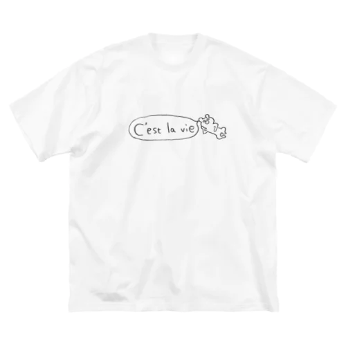 c'est la vie ビッグシルエットTシャツ