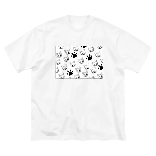 ご機嫌なねこ(しろ) Big T-Shirt