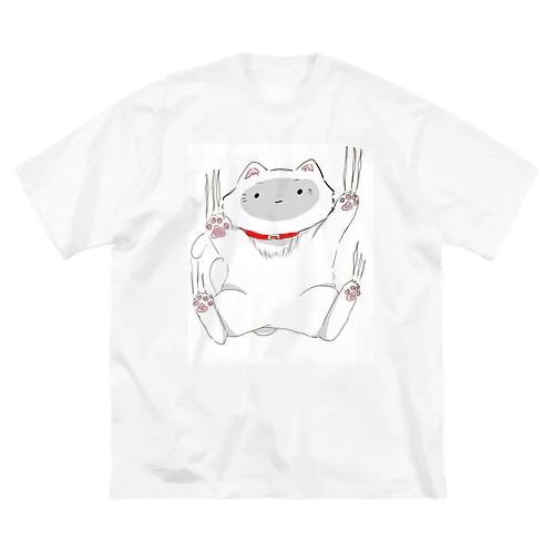 外の存在に気づいてしまったねこ Big T-Shirt