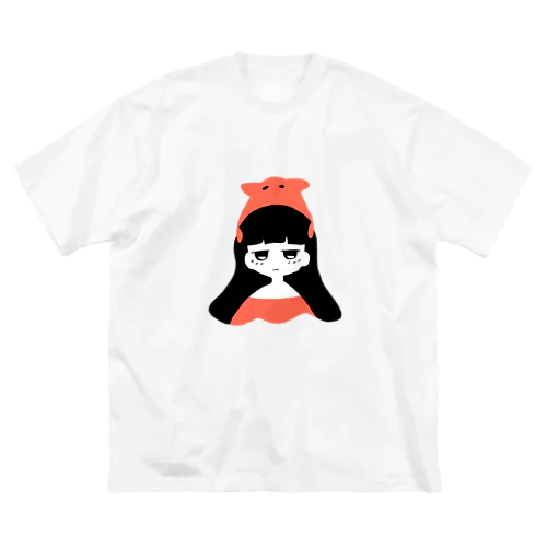 わたしとめんだこ。(文字ﾅｼ) ビッグシルエットTシャツ