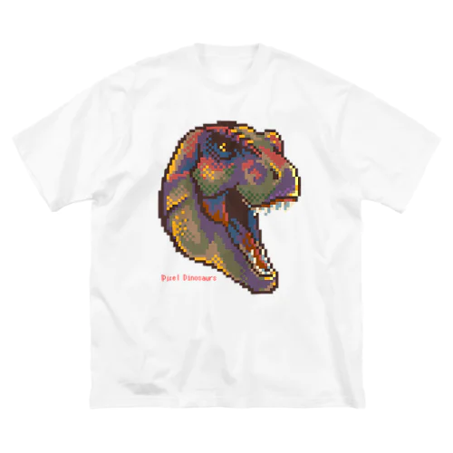 ドット絵-ティラノサウルス頭部 Big T-Shirt