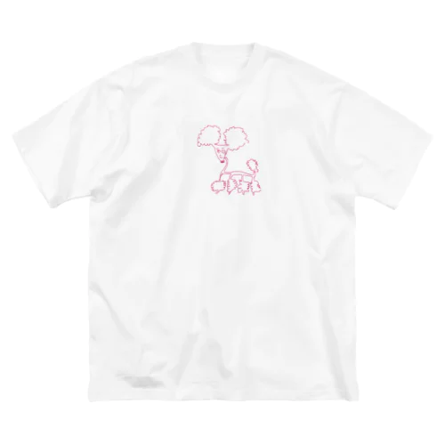 ぴんくぷーどる ビッグシルエットTシャツ