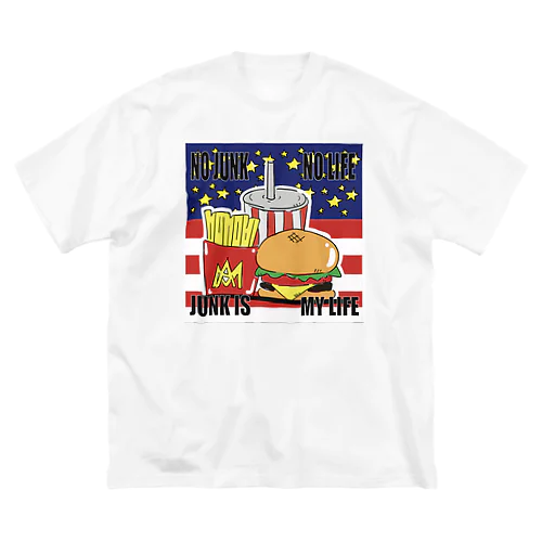 Junk is my life🍔 ビッグシルエットTシャツ