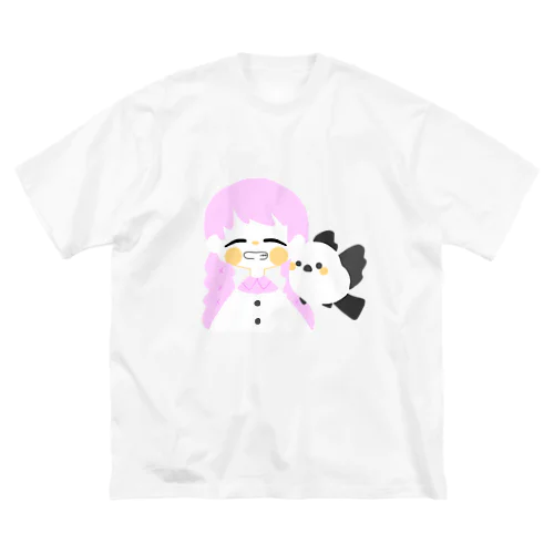 わたしとしまえなが。(文字ﾅｼ) ビッグシルエットTシャツ