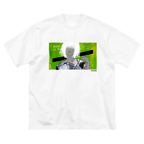 01SCENE-001 Green [another] ビッグシルエットTシャツ