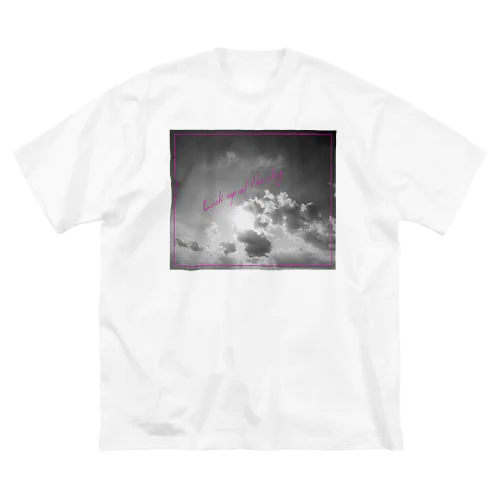 きょうのそら「青空」　Fiter④（Pink） ビッグシルエットTシャツ