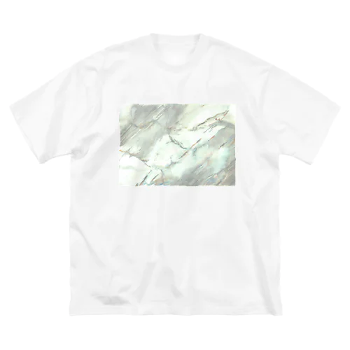 水彩絵の具で描いた大理石 Big T-Shirt