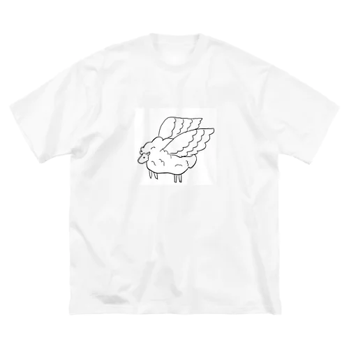 飛ぶ羊 ビッグシルエットTシャツ