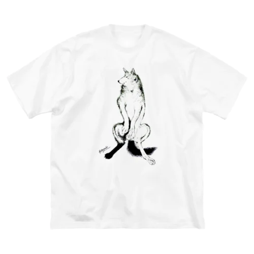 Standing wolf ビッグシルエットTシャツ