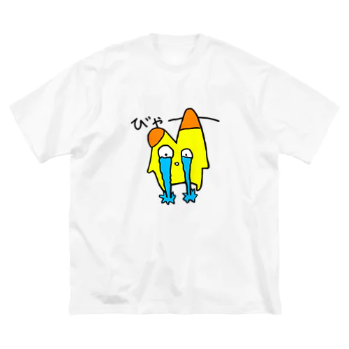 泣いてるのばち ビッグシルエットTシャツ