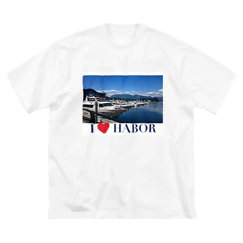 I LOVE HABOR ビッグシルエットTシャツ