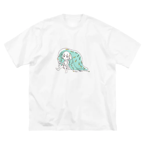 くらげで雨宿り ビッグシルエットTシャツ